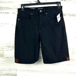 Blank NYC Mens 30 Horatio Black Skinny Denim Jean Shorts 10" NWT